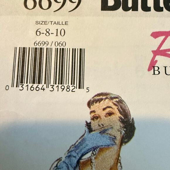 Uncut Butterick Sz 6 8 10 Retro 1951 Fast Easy Skirt Pattern 6699 Mermaid Style - Picture 5 of 5